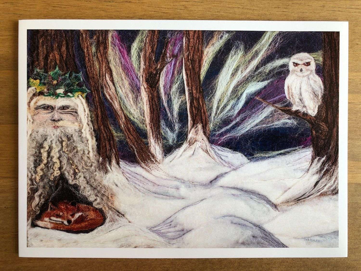 The Holly King and the Watcher Card